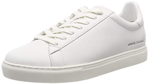 Emporio Armani Men's Low Rise Leather Lace Up Sneaker