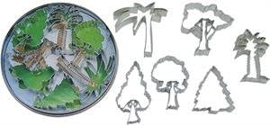 Tree Tin Cookie Cutter 6 Pc Set L1808