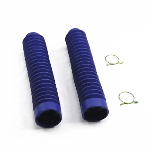 Soufflet de fourche moto en caoutchouc premium bleu 30mm, protection durable motocross