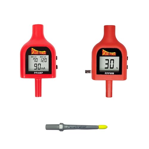 Power Probe Tip Kit with Amp Adapter Tip, Pulse Modulation Width Adapter Tip, and Penetrator Tip to be Used on Power Probe Circuit Testers for Automotive Diagnostics