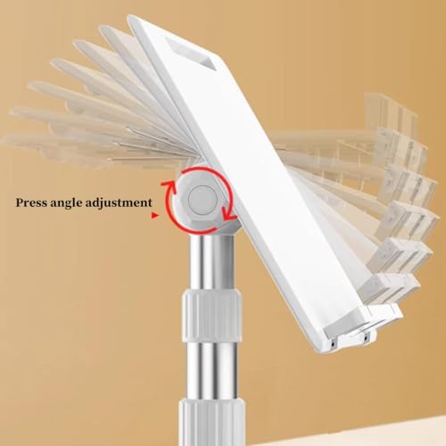 Atril para lectura con ruedas que elimina el dolor de cuello, soporte ajustable de 180° 4