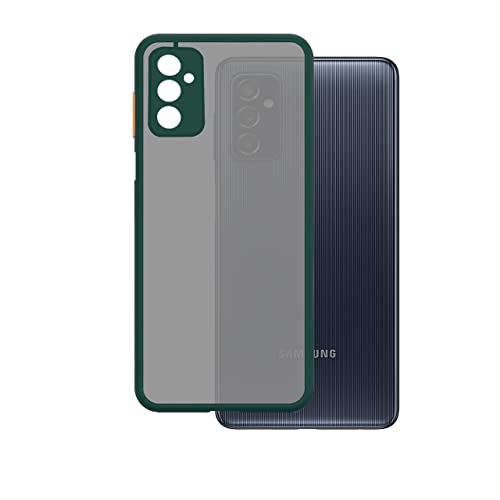 Image of Amazon Brand - Solimo Polycarbonate Mobile Back Cover for Samsung Galaxy M52 5G (SAM-M52(5G)-Round-DarkGreen Dark Green)