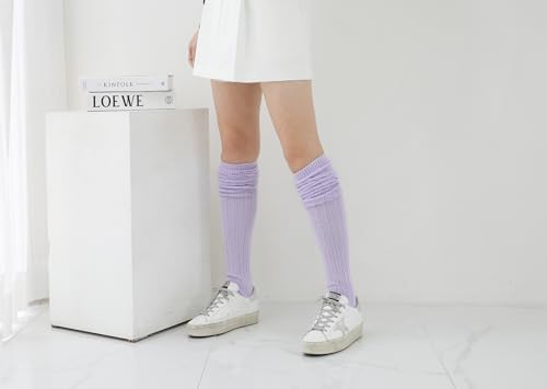 STYLEGAGA Winter Slouch Top Over The Knee High Knit Boot Socks4