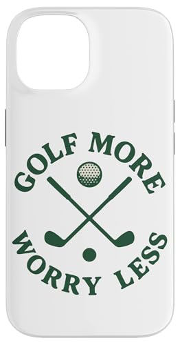 Golf More Worry Less Funny �S���t�v���[���[�f�U�C�� �X�}�z�P�[�X iPhone 14 �p