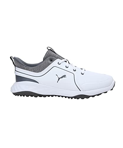 PUMA Men's Technical Sport Shoe Golf White Quiet Shade, 8