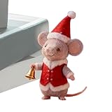Détails Artisanaux qui Impressionnent: Les souris en feutre présentent un craftsmanship artisanal complexe qui garantit un attrait esthétique , fonctionnant parfaitement comme accents de décoration saisonnière et pièces d'art intemporelles. Parfaites pour les collectionneurs recherchant une polyvalence d'affichage distinctive, elles ajoutent une touche à tout espace avec leurs finitions faites main et leur design soigné, enrichissant les décors quotidiens ou festifs.
