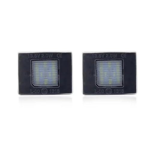 Luz matrícula blanca para Benz CLA C117 soluciona iluminación tenue bombillas LED coche 2 uds