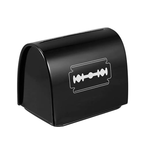 Nybhyjka 2 Piezas Safety Razor Blades Bank Storage Bank Etui Para Las Cuchillas De Afeitar De Seguridad, Razor Bank Safe Eliminar La Caja De Almacenamiento De La Caja Del Sonido Del Sonido