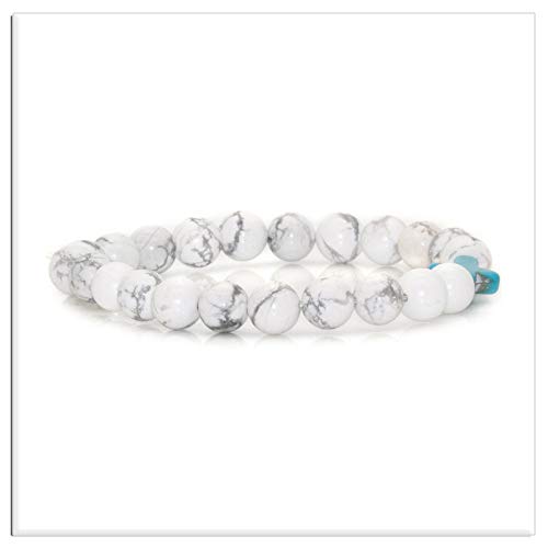Image of Xusamss Fashion Religious Cross Bracelet 8mm Tiger Eye Turquoise Beads Elastic Bracelet,7 1 /2 wrist