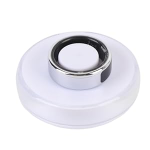 VGEBY Anneau Intelligent, Tracker d'activité à écran Tactile avec Station de Chargement, étanche 5 ATM pour la de la santé, Les Modes Sportifs, Le (14 (diamètre intérieur : 23 mm/0,91 Pouces,)