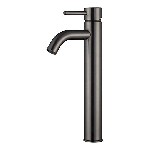 StoneArt Waschtischarmatur Wasserhahn Bad Einhebel-Mischbatterie Badarmatur Waschbecken Badezimmer Yaan 939229 graphit, 31cm, matt