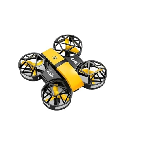 RH821 Flip Mini RC 3D Flip 4KHD Drone Helicóptero con Control Remoto de 2.4G y 4 Ejes, Juguete for Niños con Luces(No Camera 2)
