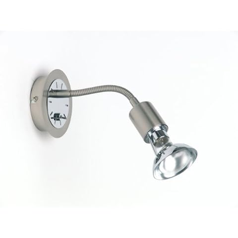 Brilliant Foco de Pared Stella con Brazo Flexible y Interruptor Cover