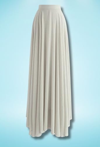 Image of Women's Full Length Georgette Long Skirt- Lehenga with 8 Meters Maxi Flare