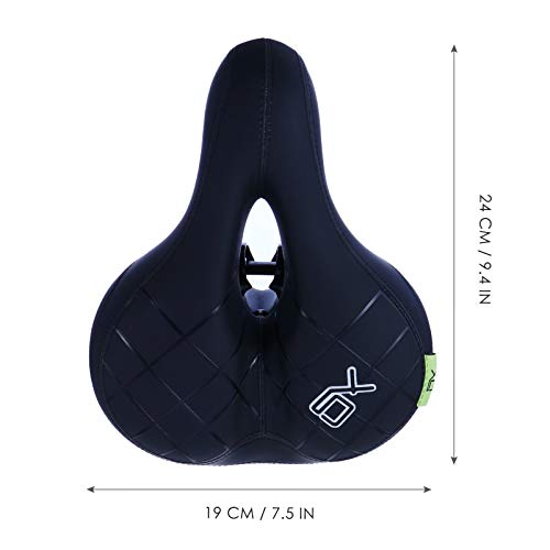 BESPORTBLE Assento da Bicicleta Confortável Couro PU Grande Largura de Assento Da Bicicleta Da Espum