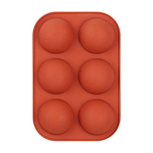 Semi Circular Silicone Mold, 4 Packs Half Sphere Silicone Baking Molds for Making Jelly, Chocolates and Cake Medium Semi Sphere Silicone Mold