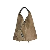 énvo - Bolso de Hombro de Piel de Serraje con Monedero Adicional para Mujer, Bolso Ideal para la Universidad o el Trabajo