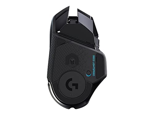 Image of Logitech G502 Lightspeed Wireless Gaming Mouse, 25K Hero Gaming Sensor, 25600 DPI, RGB, Ultra-Light, 11 Programmable Buttons, Long Life Battery, PowerPlay-Compatible, PC - Black