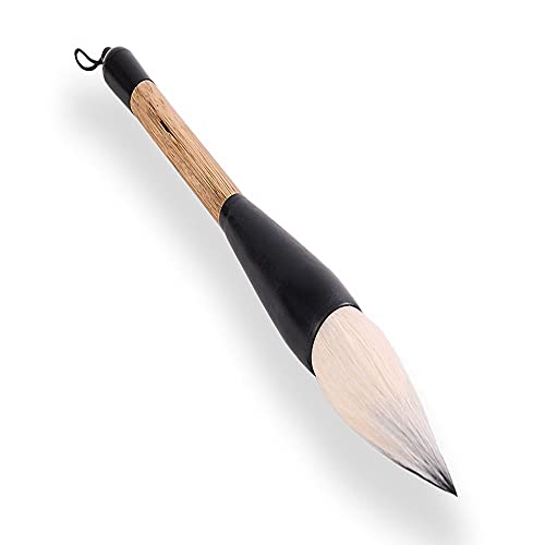 Hbasyp Chinese Traditional Calligraphy Brush/Chinese Calligraphy Watercolor Sumi Drawing Brush-Large brush (Sheep Bear Mix) - 1 Pcs