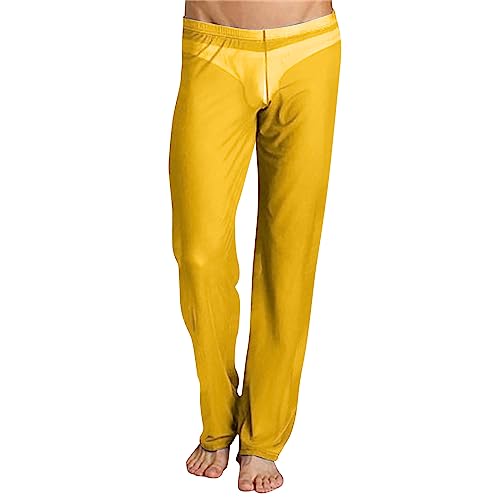 Pantalones chinos para hombre, informales, deportivos, pantalones cortos de jogging con estampado, pantalones de chándal tipo bótico, pantalones de chándal a cuadros, amarillo, XL