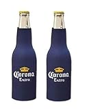 Corona Extra Beer Bottle Suit Holder Cooler Kaddy Huggie Coolie Set of 2