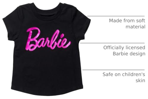 Image of Barbie Girls' Graphic T-Shirt Toddler to Big Kid