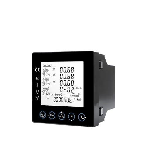 Compteur à trois fils X96-3RC et lot de 3 pièces ESCT-RC150 pour tableau électrique