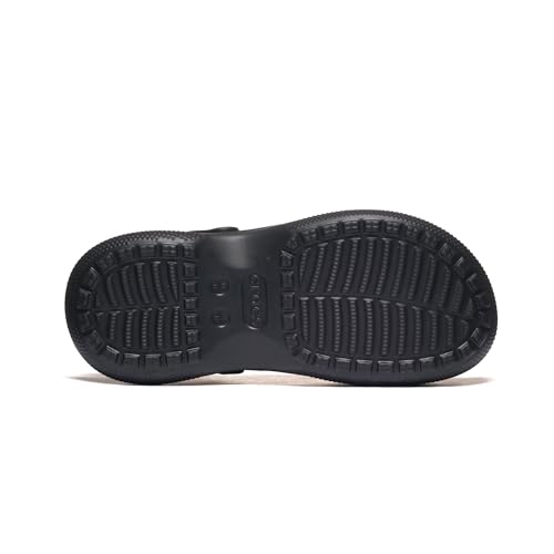 Crocs Sabots classiques superposés unisexes à plateforme pour adulte, noir/noir, 9 Women/7 Men