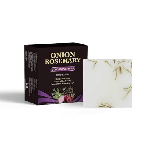Onion Rosemary Shampoo Bar for Hair Growth & Loss Prevention | 2-in-1 Solid Shampoo/Conditioner Soap, Deep Cleansing & Hydrating, 3.52oz -  LINEDSON, Onion Oil Solid Conditioner Soap