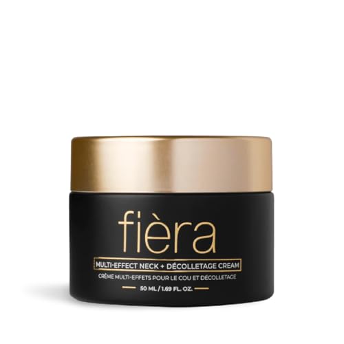 FIÈRA Neck Firming & Tightening Cream - Anti-Aging Moisturizer for Sagging Skin, Improves Neck and Jawline Definition, Reduces Wrinkles, Boosts Hydration for Mature Skin - 1.69 FL. OZ. / 50 ML