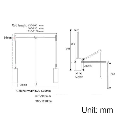 Solution de rangement penderie extensible acier pour dressing ordonné - 3