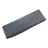 JINPIAOPIAO シリコーンキーボードフィルムスキン K260 K270 MK295 MK275モデル用 プロテクター こぼれ防止 オフィス ホーム 学校