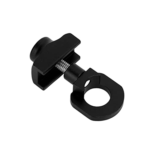 RiToEasysports Proveedor de encofrado de cadena de bicicleta, Tensor de aleación de aluminio portátil profesional con tornillos para traqueteo y bicicletas estacionarias (negro)