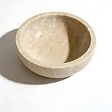 Kleine Travertin-Marmorschale | 15 cm