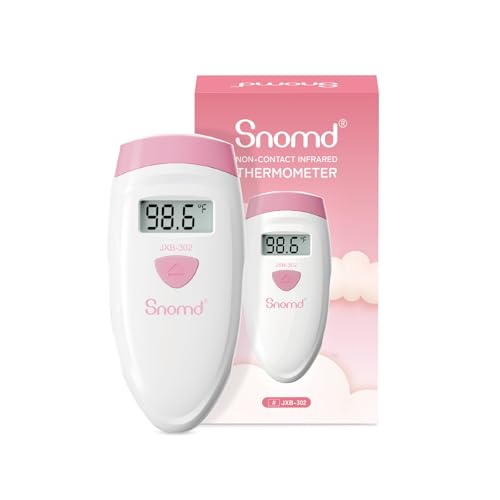 Image of Non-Touch Forehead Thermometer, Digital Infrared Thermometer 2 in 1 for Adult and Kids Baby Thermometer with Fever Alarm