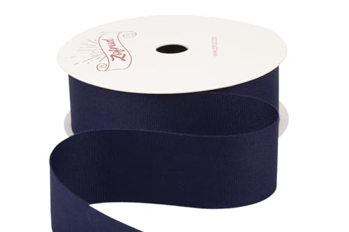 Zofrud Navy Cotton Ribbon - 25mm x 9 Meters - Ideal for Gift Wrapping, Sewing, and Crafts - Image 2