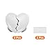uxcell 4Pcs Toilet Tank Button toilet button pusher Love Heart Shaped Flushing Toilet Button Pusher Toilet Replacement Part for Women Long Nail White