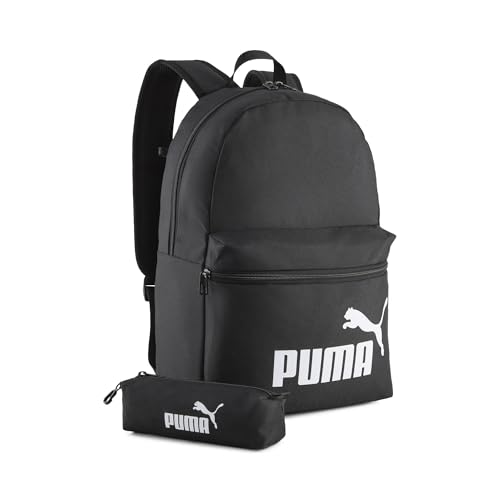 PUMA Juego de Mochila y Estuche Phase 20 l OneSize, Black