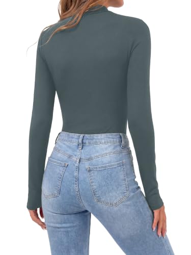 Image of OPOIPIN Women's Long Sleeve Basic Bodysuit