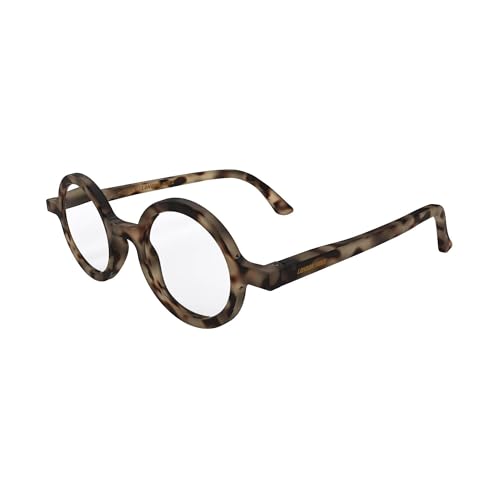 Image of LONDON MOLE Moley Blue light glasses | Round-shaped blue blockers | Anti-eyestrain | Unisex | Spring Hinges