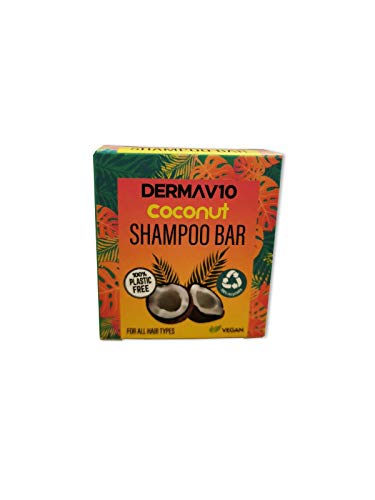 Derma V10 Coconut Shampoo Bar, Pack of 2