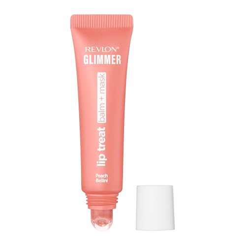 Image of Revlon Glimmer Lip Treat Balm + Mask, 003 Peach Bellini, 0.4 fl oz