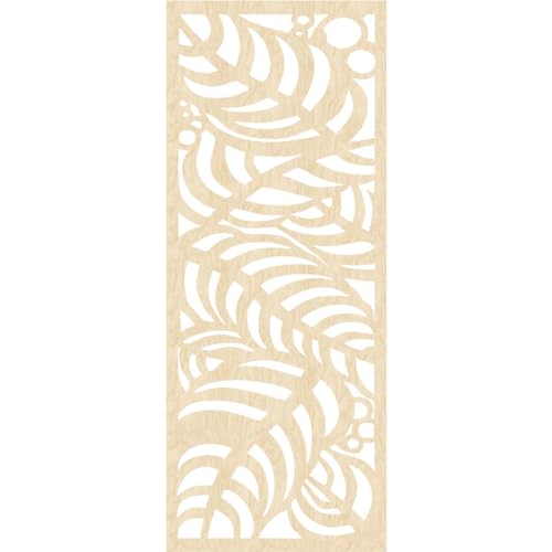 Image of 27 3 /8 inchW x 69 3 /8 inchH x 3 /8 inchT Mills Decorative Fretwork Wood Wall Panels, Birch