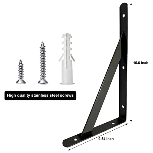 Medach Shelf Brackets 16 Inch X 10 Inch, Heavy Duty Shelf Brackets 4 6 8 10 12 16 20 Inch thumb #1