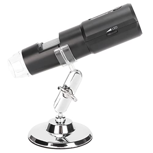 Wireless Digital Microscope, 50X to 1000X Portable Mini WiFi USB Microscope Camera with 8 LED Lights Handheld Microscope for iOS, Smartphone, Tablet, PC
