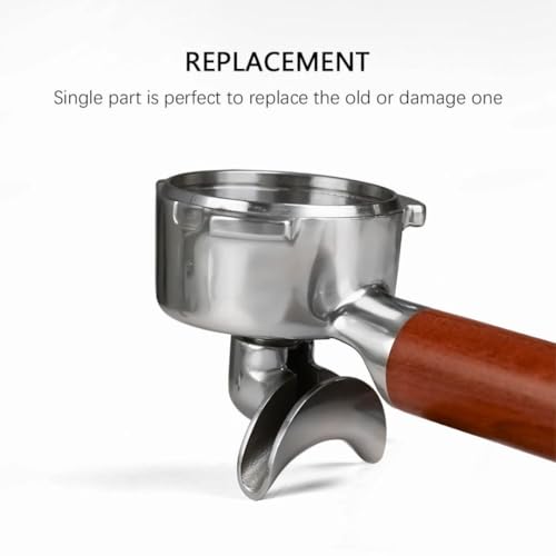 Image of BEAN BLISS Double Shot Spout Connection for Semi-Automatic Coffee Machine Portafilter, Stainless Steel Replacement Spout for Espresso Machines in Cafes,Coffee Shops & Households