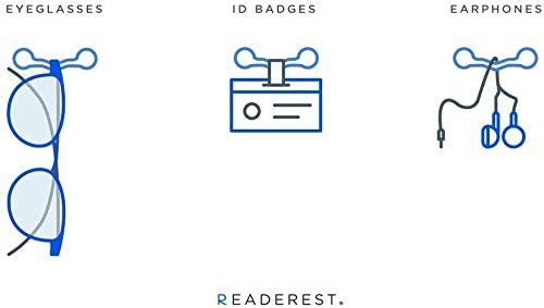 Readerest Magnetic Eyeglass Holder, Name Tag, Magnet Badge Holder, Sunglasses Holder, Eye Glass Holder From Shark Tank, Made In Usa (Classic Black), Gifts For Mom And Dad #TOP3