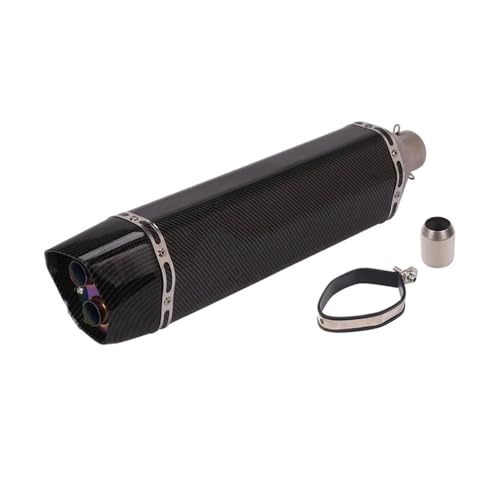 Silencieux d'échappement double sortie en acier durable 570 mm pour moto MT09 et R3