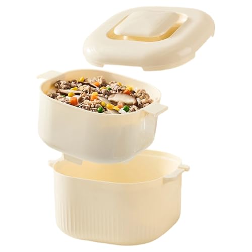 Olla arrocera para microondas - 1700ml Vaporizador - Vaporizador de cocina | Para fiesta microondas restaurante pasta de verduras fideos