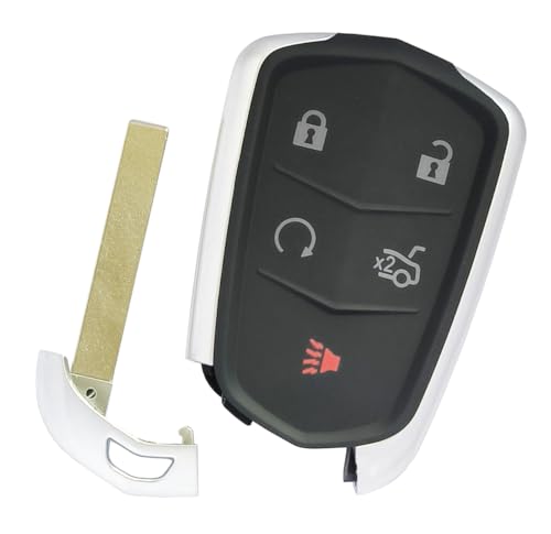 Coque de clé Cadillac ATS CTS XT5 XT6 boîtier télécommande 5 boutons 2015 - 2